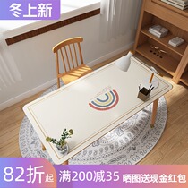 Japanese books tablecloth ins Wind waterproof disposable household rectangular student writing desk desktop leather desk mat