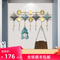 Creative porch clothes hook entry door clothes hook coat hook metal hook Nordic style wall light luxury clothes hook