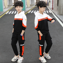Boy autumn clothes suit handsome 2020 new boy Korean version of foreign style of the big children sportswear Spring and Autumn Tide