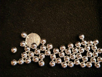 Buddhist supplies-stored for Manza plate supplies 925 sterling silver polished silver ball without hole beads (pieces)