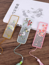 Embroidery diy handmade self-embroidered embroidery material bag ancient style bookmarks Su embroidery embroidery embroidery