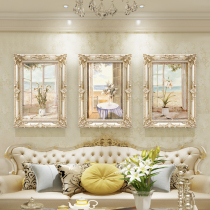 Xuan Beauty Living Room Decoration Painting Triplex Atmospheric Scenery Floral Fresco Simple sofa Background wall hanging painting European-style oil painting