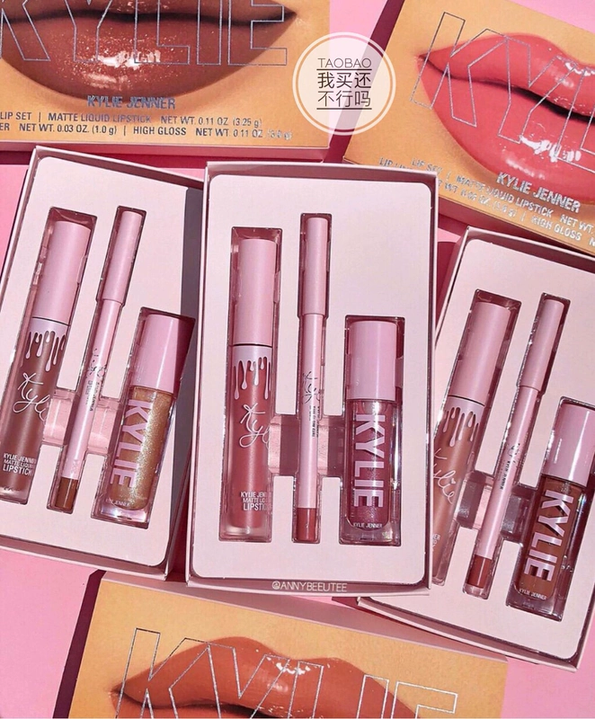 Nơi! Son bóng Kylie Lip Gloss Bộ 3 mảnh Lovestruck / You Glow Girl / 1 of a Kind - Son bóng / Liquid Rouge