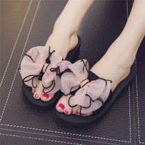 Summer Korean version of new Joker sandals women sandals shoes flat bottom thick bottom herringbone one word drag thick bottom sandals
