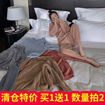 Fairy coral velvet warm set women 2020 new autumn and winter loose House pants plus velvet warm pajamas set