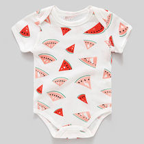 Baby triangle romper bag fart clothes pure cotton baby short-sleeved one-piece summer newborn clothes climbing clothes