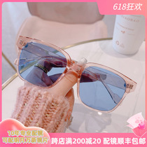 GM Transparent Blush Pink Blue Yellow Sunglasses Female Polarized large face Thin Myopia Sunglasses With Degrees Driving Glasses Man