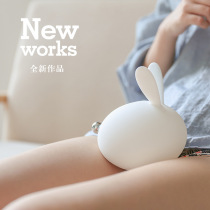  Cartoon mini rabbit silicone pat light usb charging led eye protection soft light night light to send girlfriend cute gift