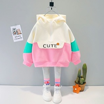 Girls spring and autumn suit 2022 new net red little girl children clothes baby sports acrobab two sets