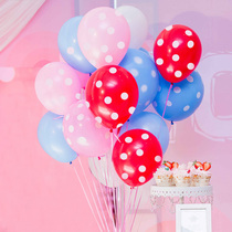 Polka dot balloon wave dot color 12 inch thick spotted childrens birthday party wedding room creative decoration