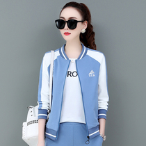 361 Casual Sports Suit Lady Spring Autumn Season Jordan Noo Fashion Big code Loose Sweatshirt Baseball Suit Three Sets