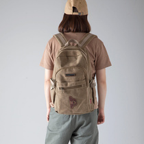 European and American shoulder bag male canvas backpack 2018 students outdoor large capacity sports leisure travel bag toward male bag
