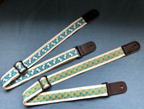 Original handmade hipster ukulele with pineapple eucoli leaning strap ukulele strap