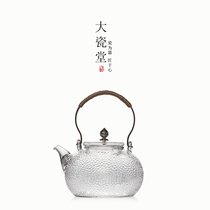 Great porcelain hall Japanese-style heat-resistant glass lifting beam pot handmade hammer Filter Kettle household electric pottery cooking teapot