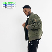 MKSZY autonomous high street double-sided wear Readymade military style MA1 raccoon fur fur flying jacket