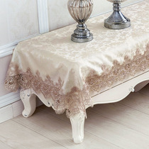 Thai embroidery lace fabric tablecloth table flag European TV cabinet cover long square tablecloth coffee table towel table mat