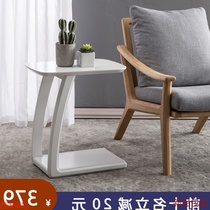 Fashion and fashion all solid wood side sofa corner movable mini tea table simple modern small table bedroom