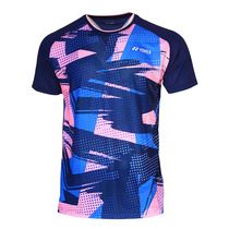 Yonex YONEX badminton clothing sweat-absorbing quick-drying comfortable fashion mens short-sleeved sports top 115080B