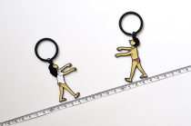 Bamesuit alloy keychain car key ring chain Korean cute creative birthday gift men and women Special