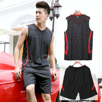  Vest big pants a set of Buddhist fitness mens soil sleeveless short suit casual training clothes sports basketball loose