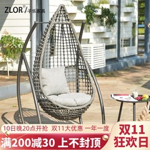 Zile furniture Outdoor single hanging basket swing chair bedroom lazy bird's nest hanging bed