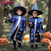 Halloween childrens costume girls cosplay masquerade show kindergarten boys Harry Potter cape