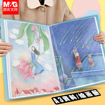 Morning light A3 Picture Clip Album Containing collection students Children draw Favourites 8k folder Large number Award pleadings Collection of fine art work Colelation of the collection of the illustrated brochure Poster Cashier Bag