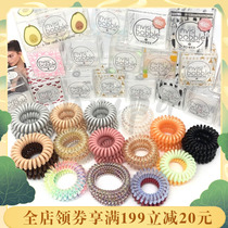 German invisibobble telephone line ins hair ring No mark head rope minimalist fashion hair accessories No pain and no injuries