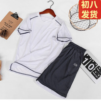 The new boy quick-drying two-piece suit for children's loose sports shorts for young boys in summer 2021