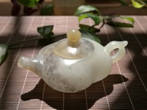 Xinjiang Hetian Jade and Hetian blue and white seed material pot