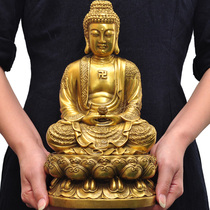 Brass Sakyamuni Buddha statues at the mercy of the big day such as coming to Buddha The Buddhas home is dedicated to Buddhas Buddhist supplies
