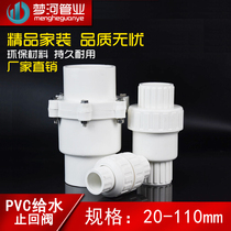 PVC pipes check valve check valve 20 25 32 40 50 63 75 90110 plastic valve fittings