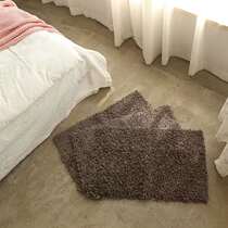 Home Factory Long Hair Coffee Color resistant to dirty home Multi-functional floor mat door headboard Anti-Slip Mat furry mat