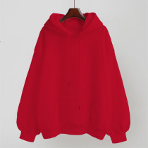 This Life Year Red Even Cap Garnter Lady Autumn winter new loose Lazy Wind Thickened suede jacket