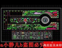 An industrial park greening planting plane cad drawing architectural dwg drawing