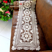 Foreign trade cotton hand-made nostalgic literary crochet flower American rural cabinet decoration sofa by back towel table flag