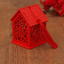2021 new creative wedding candy wooden box Chinese style candy packaging box Chinese wedding candy gift box