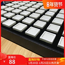 Glass face Gem Box storage tray double memory cotton pad color treasure folding tray with pallet bare stone receiving tray