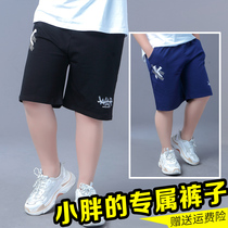 Fat boy shorts outside wearing a summer dress thin section plus fat increase CUHK child loose sports pants elastic children 50% pants
