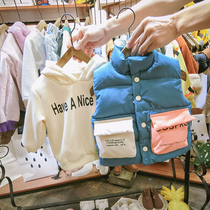 Boy Thicken Suit Autumn Winter New Children Foreign Air Horse Chia Clothing Plus Suede Two Sets Baby Bottling Tide
