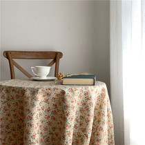 Round table desk table tablecloth small floral Nordic ins style coffee table cloth hipster TV cabinet dormitory picnic cloth