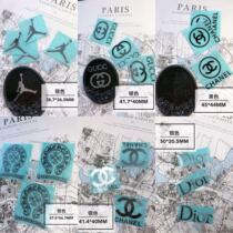 Shanghai Jiadai hand-made trendy brand metal LOGO sticker waterproof tape adhesive DIY sticker