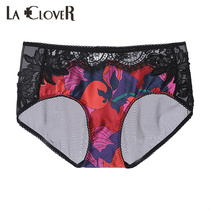 LACLOVER Lanka Wen Jin Se Yanran series printed mid-waist boxer brief LC23JY1