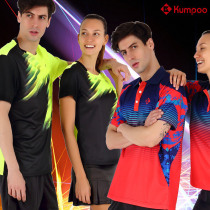 Off-code clearance smoked wind badminton clothes top T-shirt mens and womens perspiration quick-drying summer short-sleeved badminton clothes