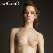 LACLOVER Blue Cavin Gold Wings Series Sexy Lace 3 4 Rimmed thin cup Bra LC13HR1