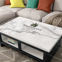 Tea table cloth printed free of washing Nordic marble Soft plastic glass waterproof anti-oil and burn-proof TV cabinet Subtable cushion