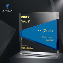 New Crystal Trophy Customized High-end Enterprise Annual Awards Charity Gala Volunteer Creative Trophy Customized