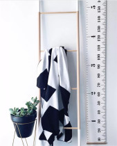 ins home children height ruler Nordic black and white simple decorative wall stickers wall painting photography props wall decoration wood hanging