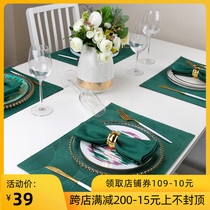 Placing decorative mat bowl mat plate mat Nordic high-end Western placemats European thermal insulation mat household thermal mat table mat