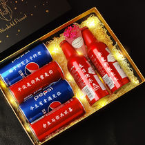 Fathers Day Guys birthday gift Coke custom pop can diy lettering and practical husbands private bookings